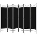 Miniatyrbillede 3 af 7: The Living Store 6-panels rumdeler 240x180 cm sort -  Rumdelere