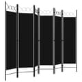 Miniatyrbillede 4 af 7: The Living Store 6-panels rumdeler 240x180 cm sort -  Rumdelere
