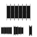 Miniatyrbillede 1 af 7: The Living Store 6-panels rumdeler 240x180 cm sort -  Rumdelere