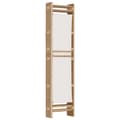 Miniatyrbillede 7 af 10: The Living Store 4-panels rumdeler 160 cm foldbar bambus og kanvas -  Rumdelere