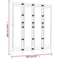 Miniatyrbillede 10 af 10: The Living Store 4-panels rumdeler 160 cm foldbar bambus og kanvas -  Rumdelere