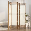 Miniatyrbillede 2 af 10: The Living Store 4-panels rumdeler 160 cm foldbar bambus og kanvas -  Rumdelere