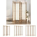 Miniatyrbillede 1 af 10: The Living Store 4-panels rumdeler 160 cm foldbar bambus og kanvas -  Rumdelere