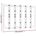 Miniatyrbillede 10 af 10: The Living Store 6-panels rumdeler 240 cm foldbar bambus og kanvas -  Rumdelere