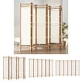 Miniatyrbillede 1 af 10: The Living Store 6-panels rumdeler 240 cm foldbar bambus og kanvas -  Rumdelere