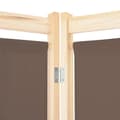 Miniatyrbillede 6 af 9: The Living Store 6-panels rumdeler 240 x 170 x 4 cm stof brun -  Rumdelere