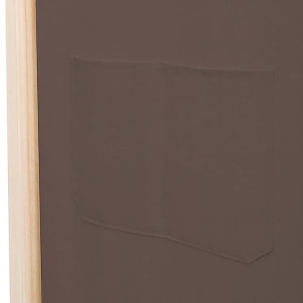 The Living Store 6-panels rumdeler 240 x 170 x 4 cm stof brun -  Rumdelere