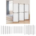Miniatyrbild 1 av 9: The Living Store Rumsavdelare 5 paneler vit 250x180 cm tyg -  Rumsavdelare