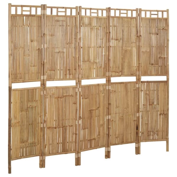 The Living Store 5-panels rumdeler 200x180 cm bambus - Rumdelere