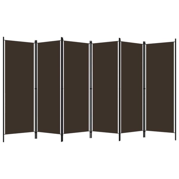 The Living Store 6-panels rumdeler 300 x 180 cm brun -  Rumdelere