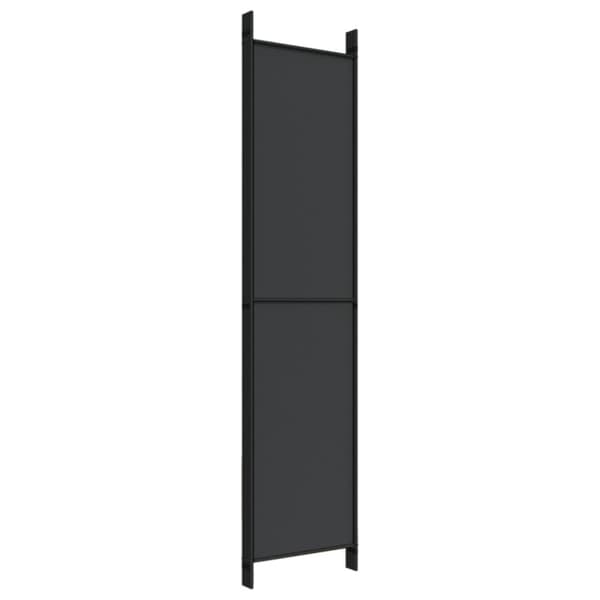 The Living Store 5-panels rumdeler 250x220 cm stof sort -  Rumdelere