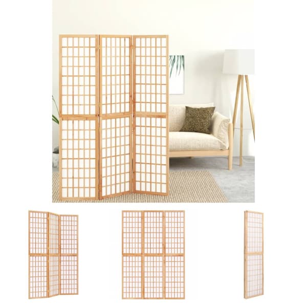 The Living Store 3-panels rumdeler 120x170 cm foldbar japansk stil - Rumdelere