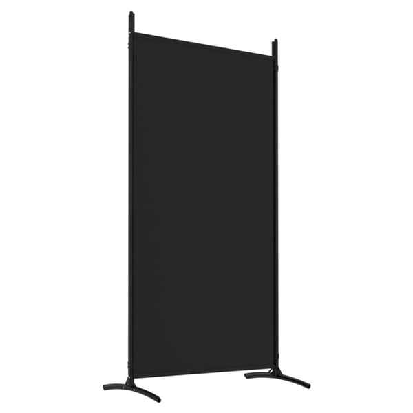 The Living Store 4-panels rumdeler 346x180 cm stof sort - Rumdelere