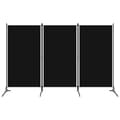 Miniatyrbillede 2 af 6: The Living Store 3-panels rumdeler 260 x 180 cm sort -  Rumdelere