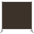 Miniatyrbillede 2 af 6: The Living Store rumdeler 175x180 cm stof brun -  Rumdelere