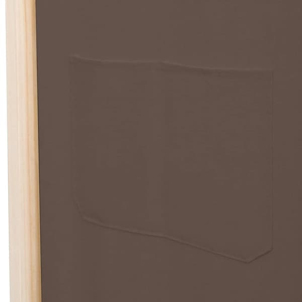 The Living Store 5-panels rumdeler 200 x 170 x 4 cm stof brun - Rumdelere