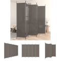 Miniatyrbild 1 av 9: The Living Store Rumsavdelare 5 paneler antracit 250x220 cm tyg -  Rumsavdelare