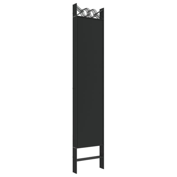 The Living Store 6-panels rumdeler 240x200 cm stof sort -  Rumdelere