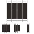 Miniatyrbillede 1 af 7: The Living Store 4-panels rumdeler 160x180 cm brun -  Rumdelere