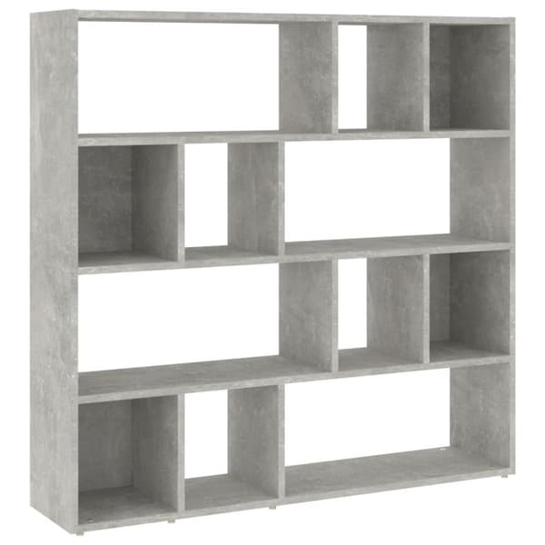The Living Store Bokhylla/rumsavdelare betonggrå 105x24x102 cm - Rumsavdelare