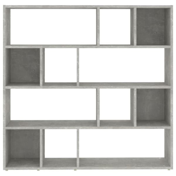 The Living Store Bokhylla/rumsavdelare betonggrå 105x24x102 cm - Rumsavdelare