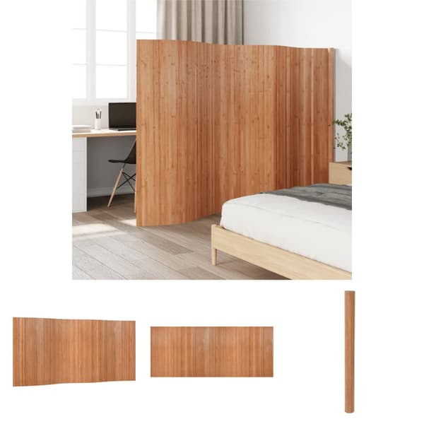 The Living Store rumdeler 165x400 cm bambus naturfarvet -  Rumdelere