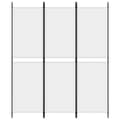 Miniatyrbillede 4 af 9: The Living Store 3-panels rumdeler 150x180 cm stof hvid -  Rumdelere