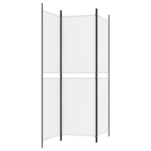 The Living Store 3-panels rumdeler 150x180 cm stof hvid - Rumdelere