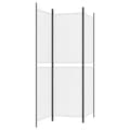 Miniatyrbillede 6 af 9: The Living Store 3-panels rumdeler 150x180 cm stof hvid -  Rumdelere