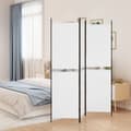 Miniatyrbillede 2 af 9: The Living Store 3-panels rumdeler 150x180 cm stof hvid -  Rumdelere