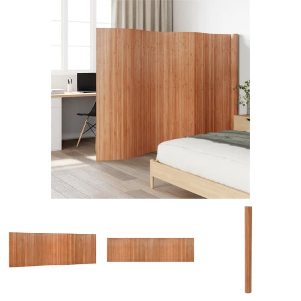 The Living Store rumdeler 165x600 cm bambus naturfarvet -  Rumdelere