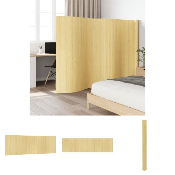 The Living Store Tilanjakaja vaalea luonnollinen 165x600 cm bambu - Tilanjakajat