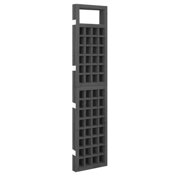 Rumdelere - Living 4-panels rumdeler/espalier 161x180 cm massivt grantræ sort