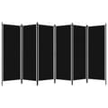 Miniatyrbillede 3 af 7: Rumdelere - Living 6-panels rumdeler 300 x 180 cm sort