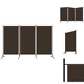 Miniatyrbillede 1 af 6: Rumdelere - Living 3-panels rumdeler 260 x 180 cm brun
