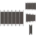 Miniatyrbillede 1 af 7: Rumdelere - Living 6-panels rumdeler 240 x 180 cm antracitgrå