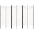 Miniatyrbillede 4 af 7: Rumdelere - Living 6-panels rumdeler 240 x 180 cm hvid