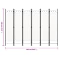 Miniatyrbillede 7 af 7: Rumdelere - Living 6-panels rumdeler 240 x 180 cm hvid