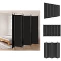 Miniatyrbillede 1 af 9: Rumdelere - Living 6-panels rumdeler 300x220 cm stof sort