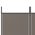 Miniatyrbillede 8 af 9: Rumdelere - Living 4-panels rumdeler 200x200 cm stof antracitgrå