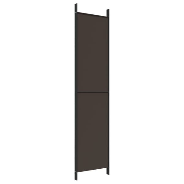 Rumdelere - Living 4-panels rumdeler 200x220 cm stof brun