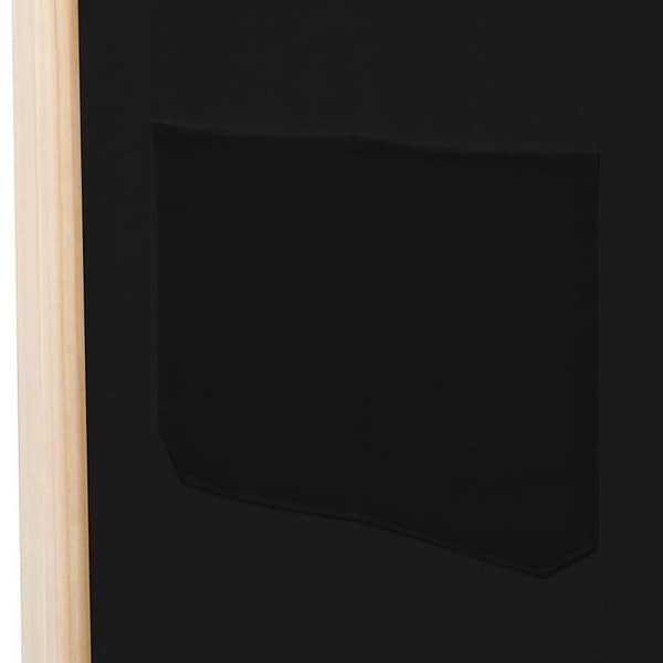 Rumdelere - Living 5-panels rumdeler 200 x 170 x 4 cm stof sort