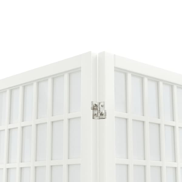 Rumdelere - Living 6-panels rumdeler 240x170 cm foldbar japansk stil hvid