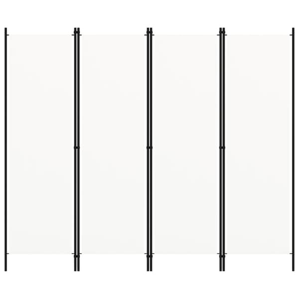 Rumdelere - Living 4-panels rumdeler 200 x 180 cm hvid