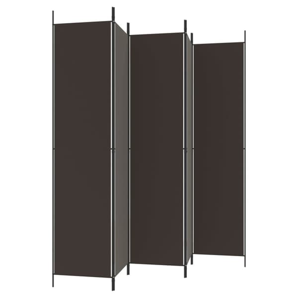 Rumdelere - Living 5-panels rumdeler 250x220 cm stof brun
