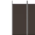 Miniatyrbillede 8 af 9: Rumdelere - Living 5-panels rumdeler 250x220 cm stof brun