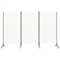 Miniatyrbillede 3 af 6: Rumdelere - Living 3-panels rumdeler 260x180 cm stof hvid