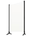 Miniatyrbillede 4 af 6: Rumdelere - Living 3-panels rumdeler 260x180 cm stof hvid
