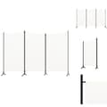 Miniatyrbillede 1 af 6: Rumdelere - Living 3-panels rumdeler 260x180 cm stof hvid