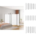 Miniatyrbillede 1 af 9: Rumdelere - Living 4-panels rumdeler 346x180 cm stof hvid